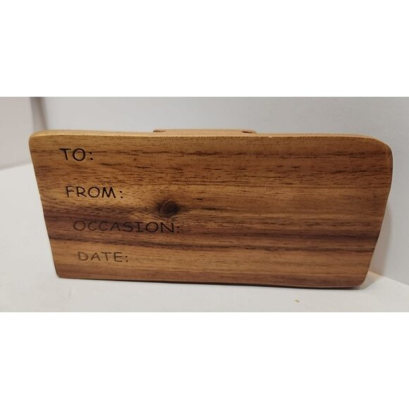 Carver Dan's Handcrafted Wooden Puzzle Box/Trinket Box Star Of David & Florals - Picture 15 of 16